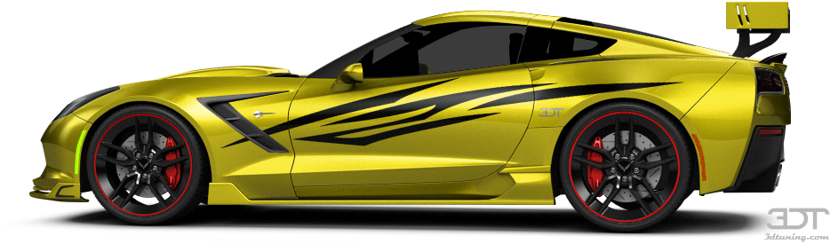 Chevrolet Corvette C7 Coupe 2014 Tuning - 3d Tuning Clipart (1004x373), Png Download
