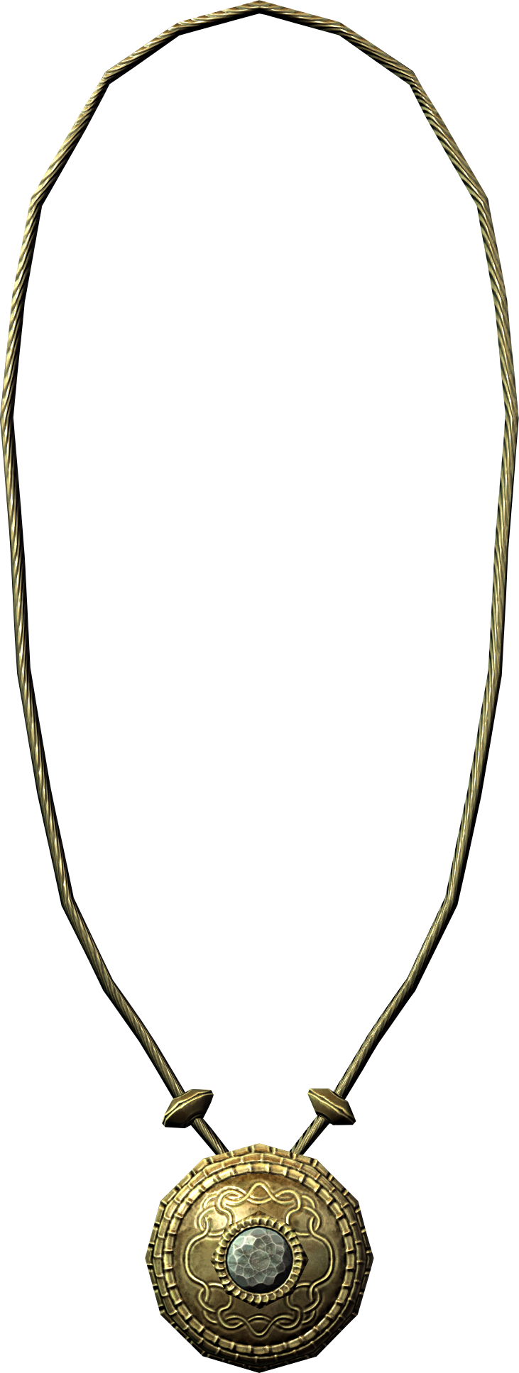 Gold Diamond Necklace - Skyrim Moon Amulet Clipart (731x1935), Png Download