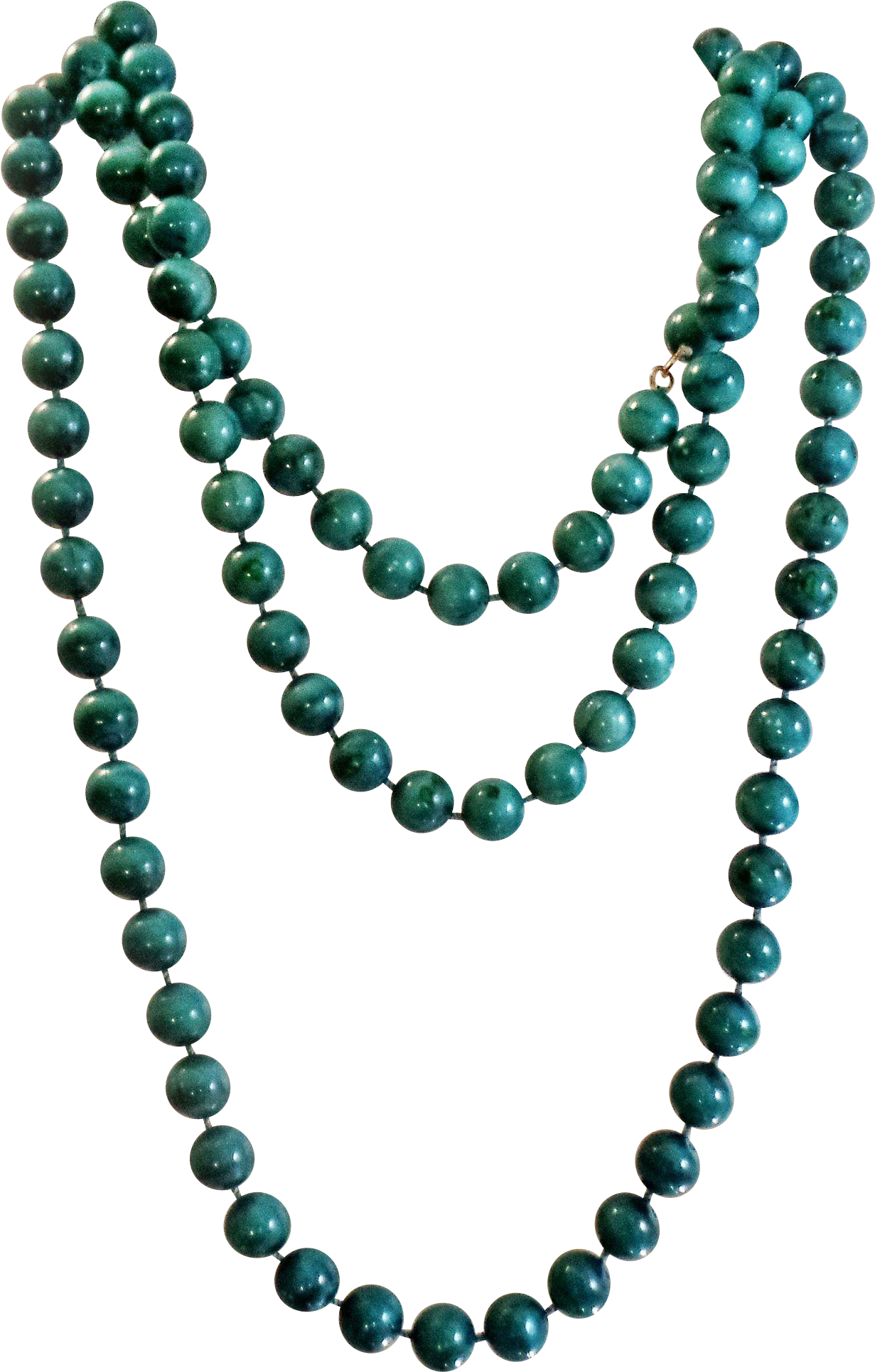 Beads Stylish Inspiration Ideas Vintage Teal Painted - Gold Ball Link Chain Clipart (1930x1930), Png Download