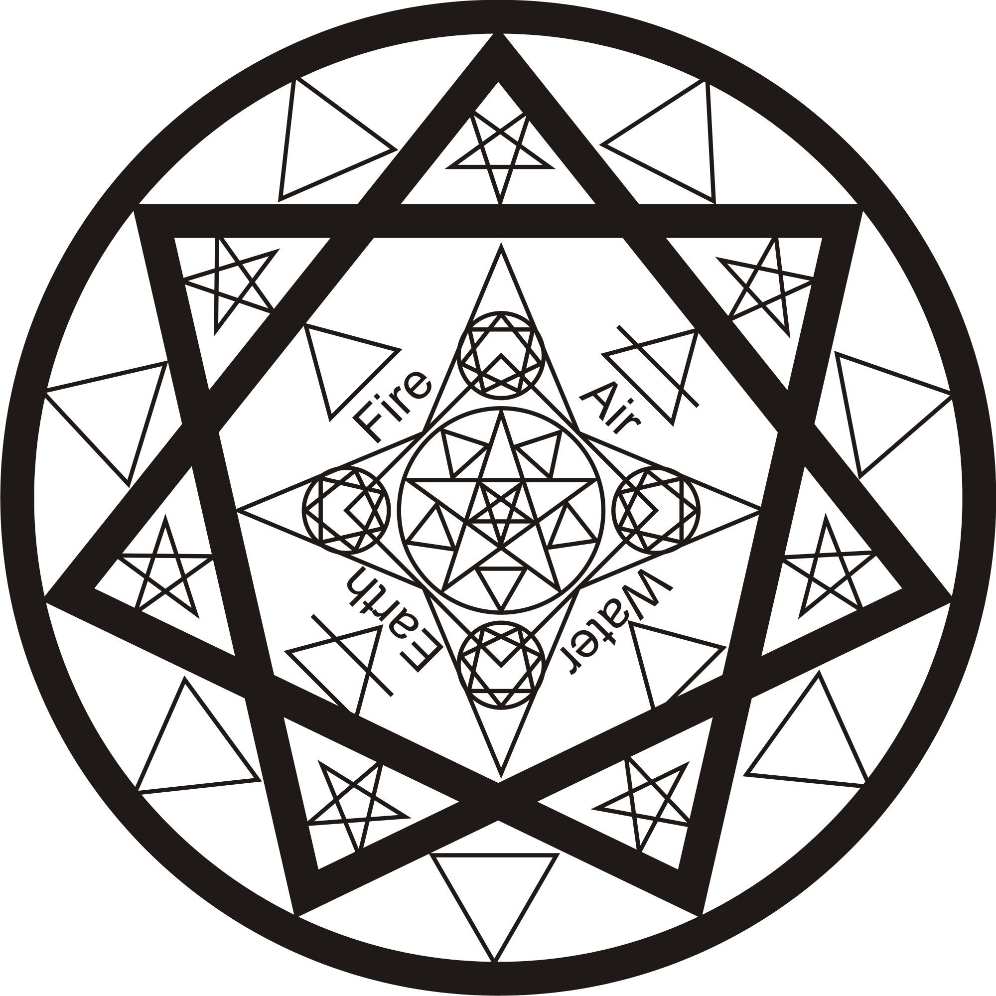 Heptagram - Lost Vape Therion Logo Clipart (1999x1999), Png Download