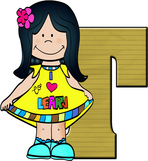 "i Love To Learn" Kids Clip Art -color And B&w - Education - Png Download (537x587), Png Download
