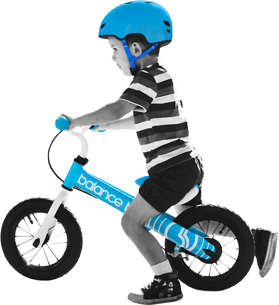 Picture Download Kids Balance Training Toddler Push - Kid Riding A Bicycle Png Clipart (925x1016), Png Download