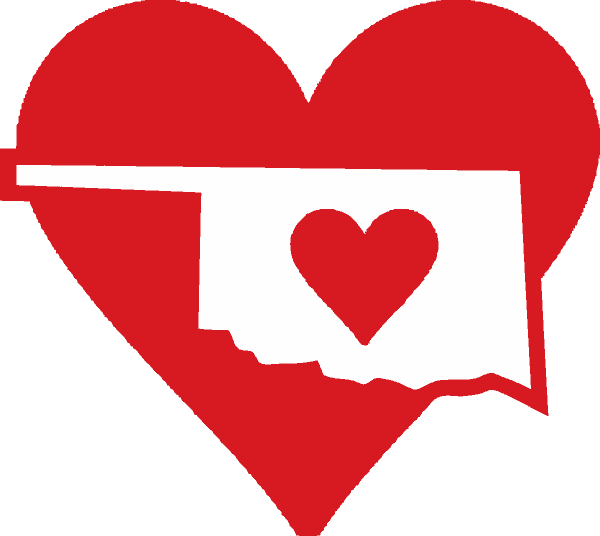 Purcell Heart Of Oklahoma Clipart (600x536), Png Download