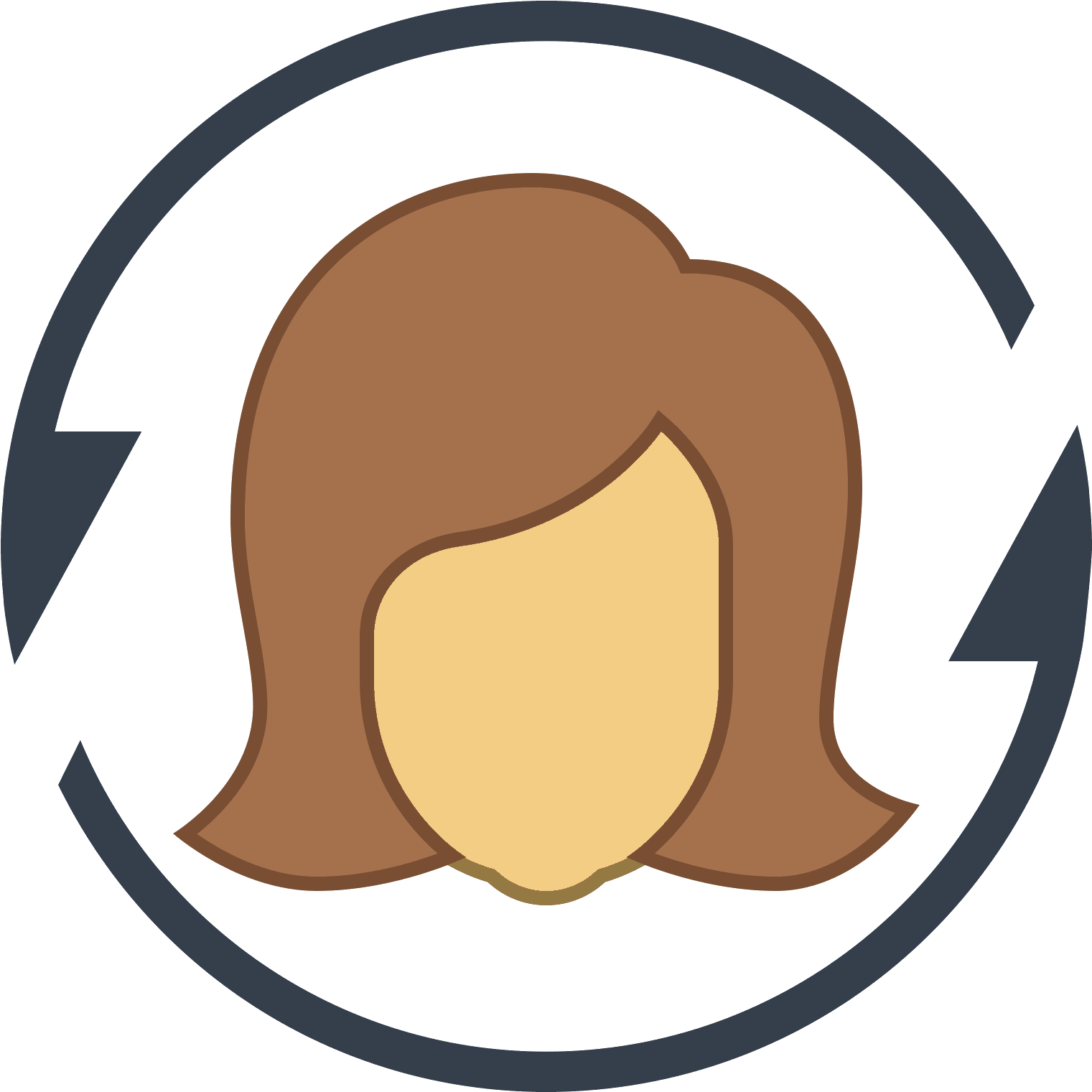 Life Cycle Icon - Usuario Mujer Png Clipart (1600x1600), Png Download