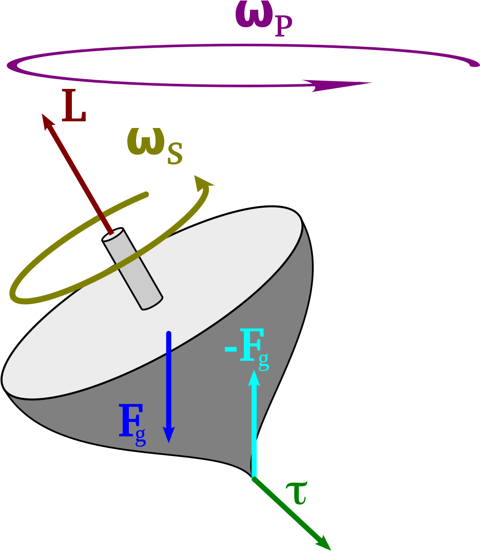 Toy Top Precession Clipart (1000x1167), Png Download