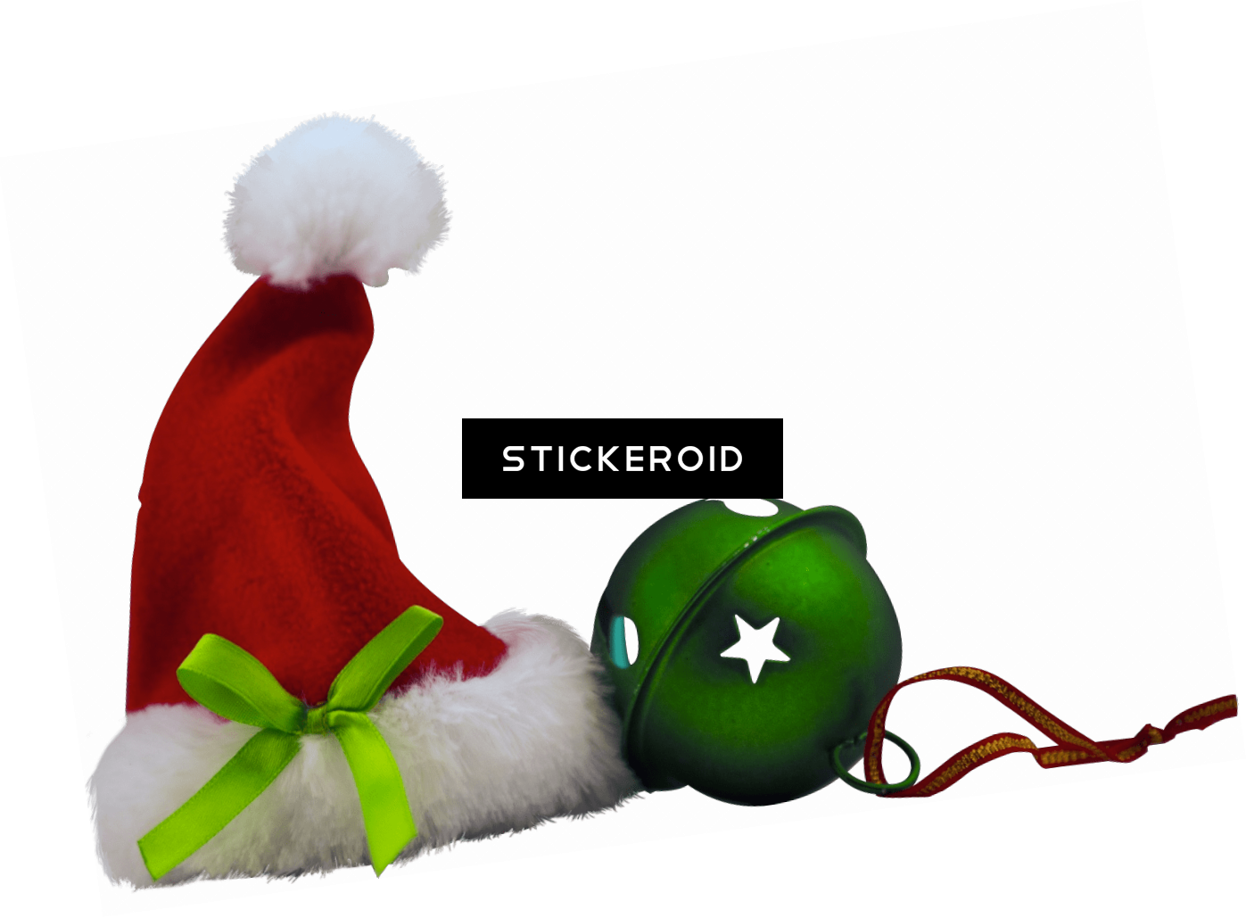 Christmas Hat And Bell Clipart (1397x1029), Png Download