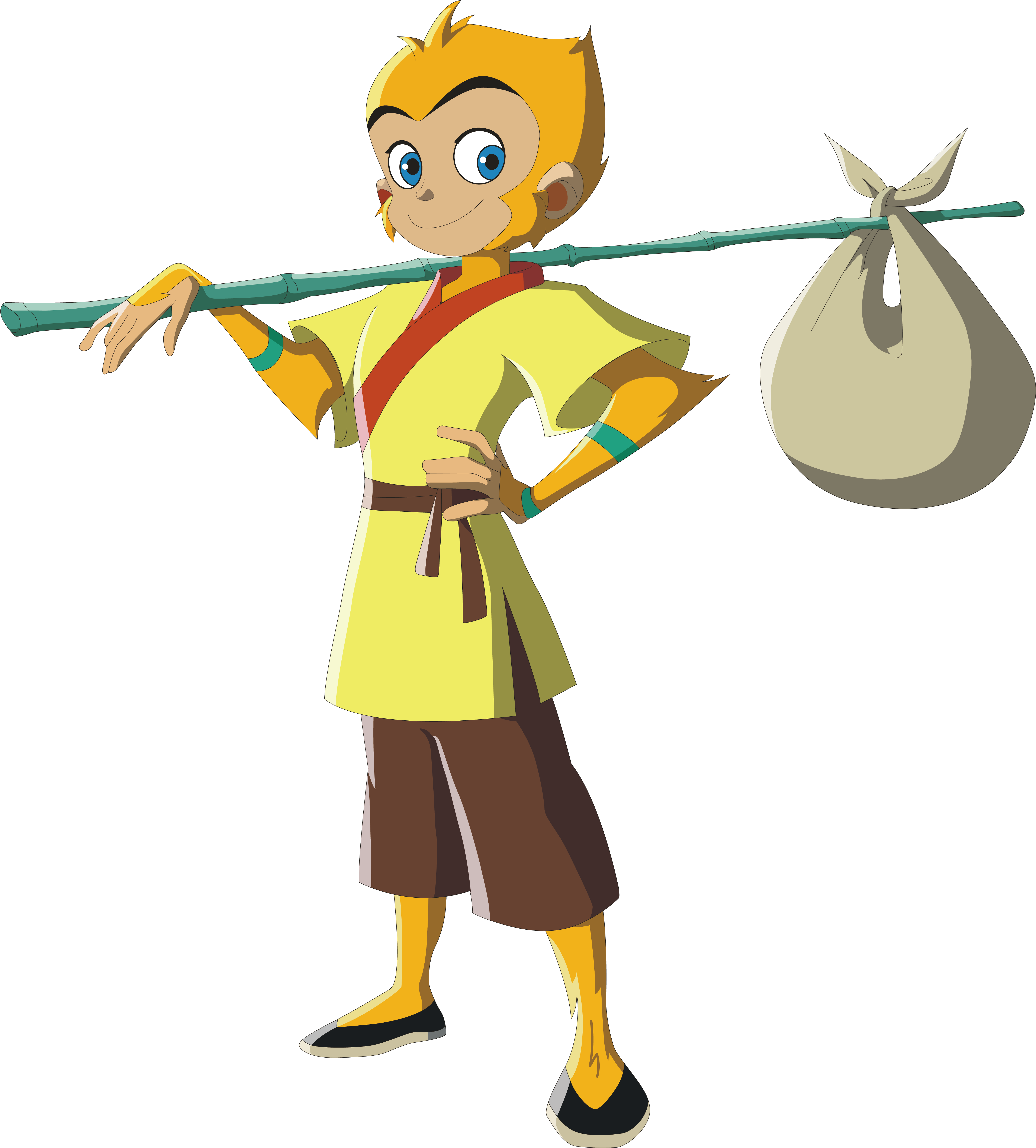 Sun Wukong Journey To - 美 猴 王 Clipart (4857x5502), Png Download