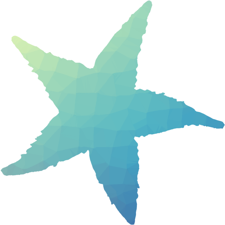Starfish Clipart Starfish Decal Sticker - Paper Base Centerpieces - Png Download (900x900), Png Download