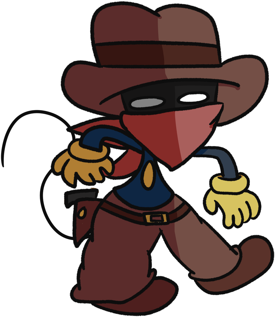 The Color Of His Bandana Determines The Type Of Powered - Bandito Clipart (1123x1200), Png Download