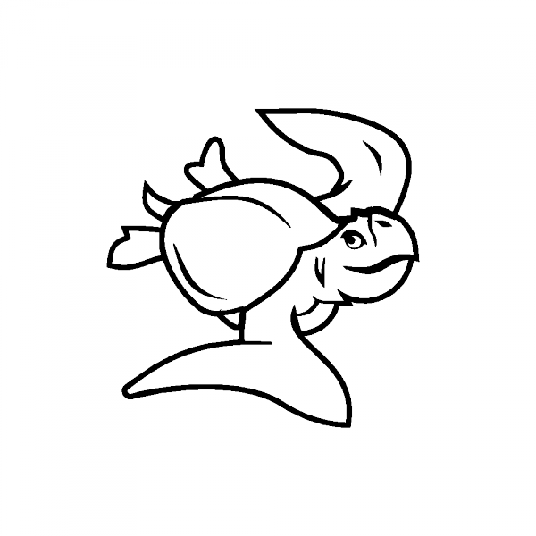 Stickers Tortue Hawaïenne - Stickers Tortue Clipart (600x600), Png Download