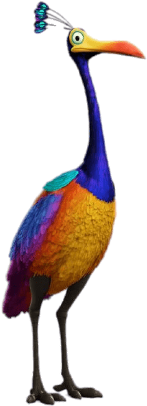 Kevin The Bird Clipart (400x875), Png Download