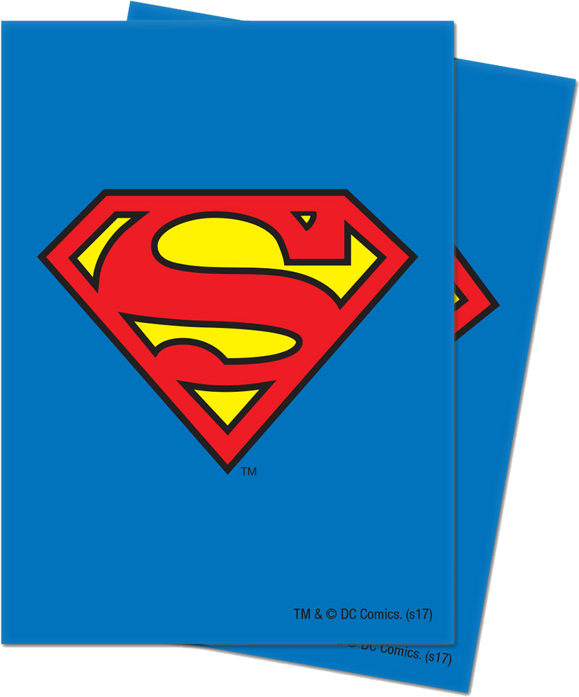 Ultra Pro Game Sleeves-justice League Superman - Superman Symbol Clipart (840x1012), Png Download