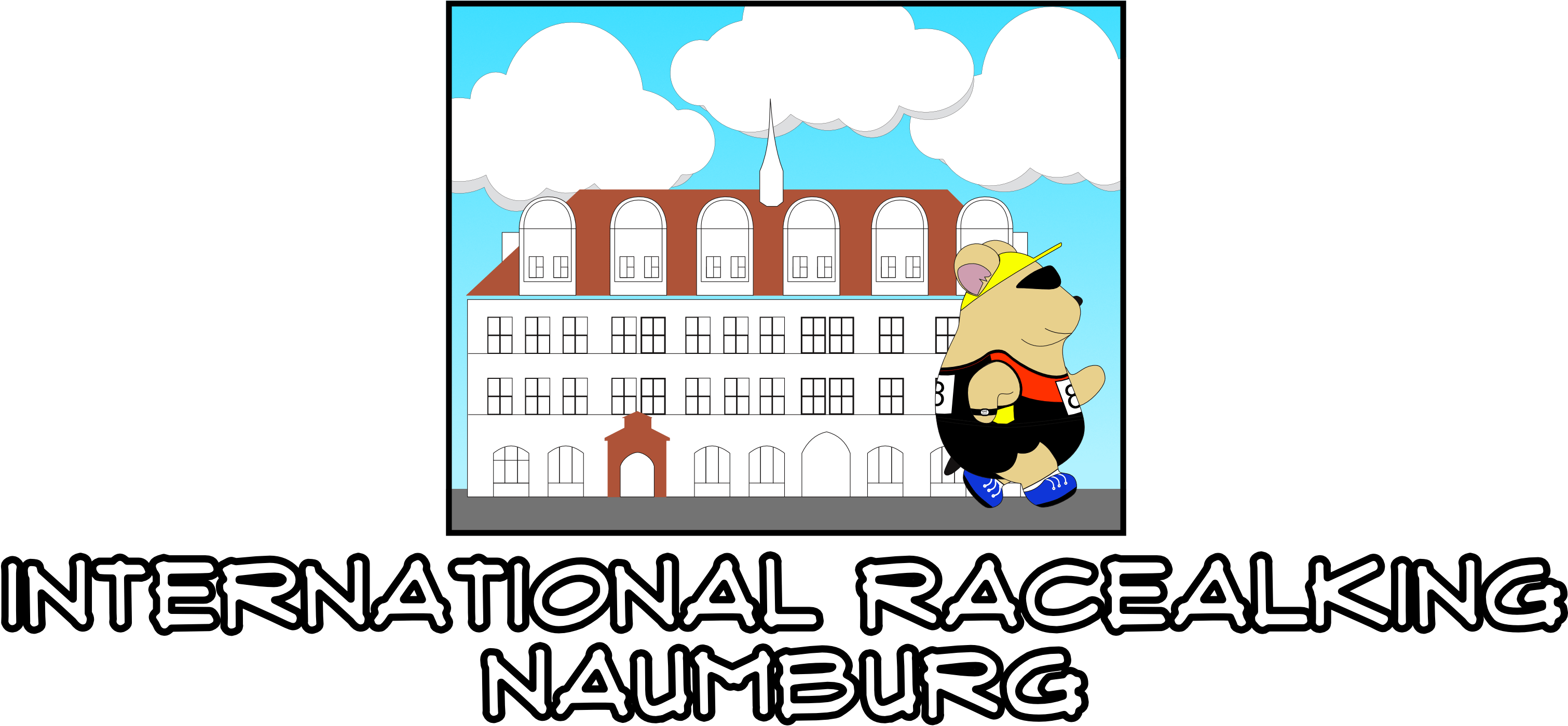 Naumburg International Racewalking Clipart (3333x1555), Png Download