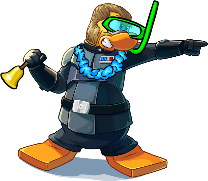 Twozenos124/penguin Walking Across My Screen - Club Penguin Clipart (825x716), Png Download