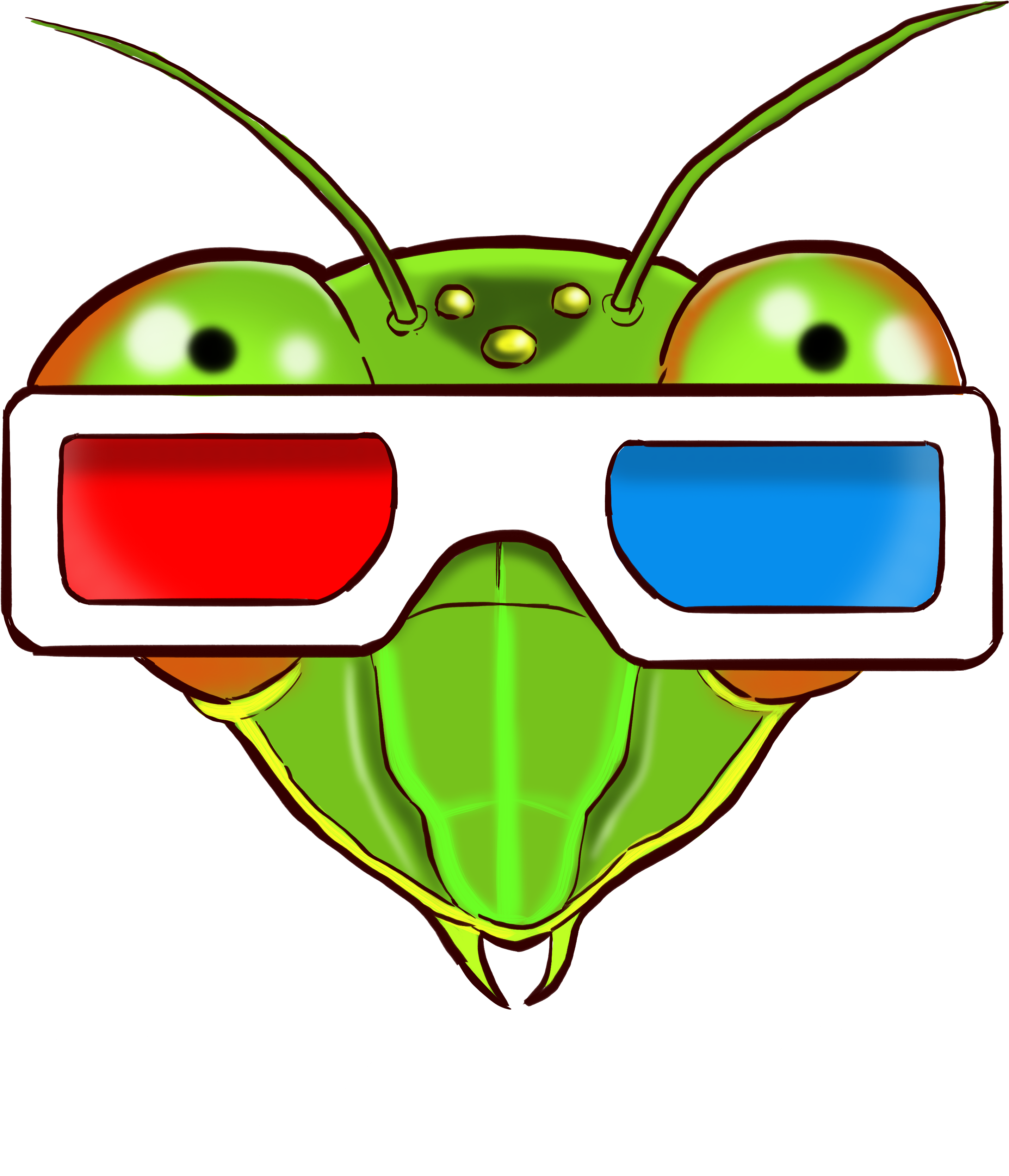Image Of Tiny Mantis T-shirt Clipart (3000x3600), Png Download