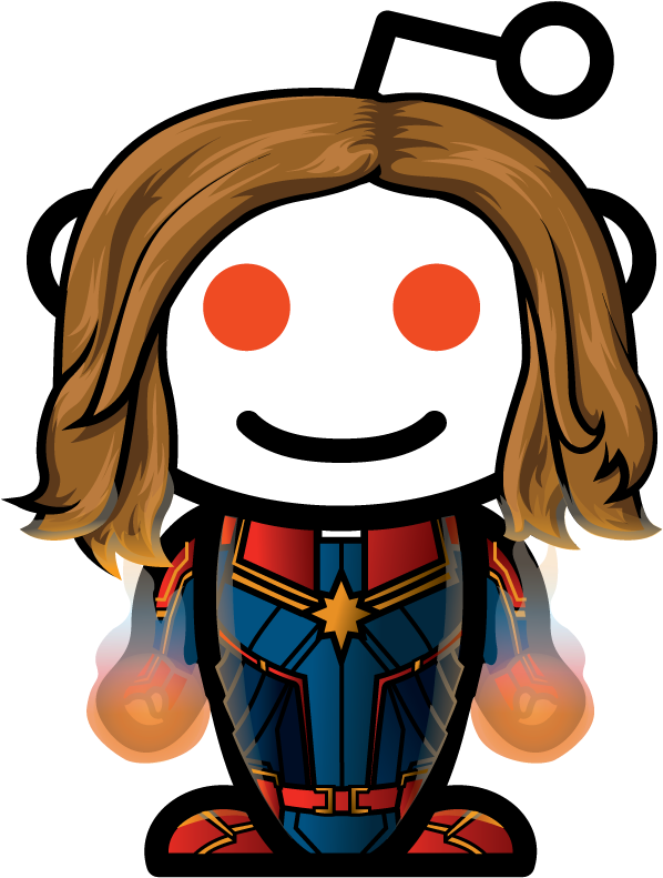 What Makes Her A Hero A Captain Marvel Snoo For You - Cartoon Clipart (624x800), Png Download
