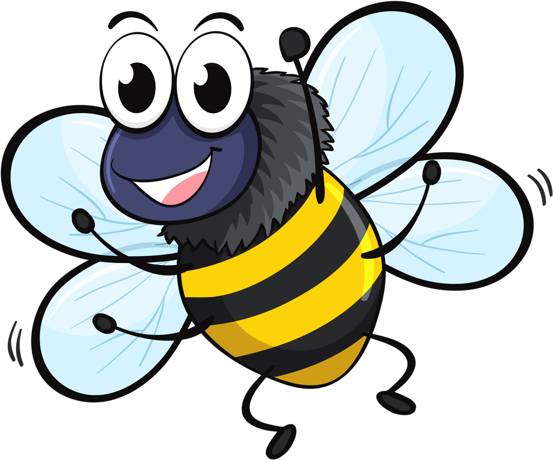 Borboletas & Joaninhas E - Habitat De La Abeja Animado Clipart (1280x1146), Png Download