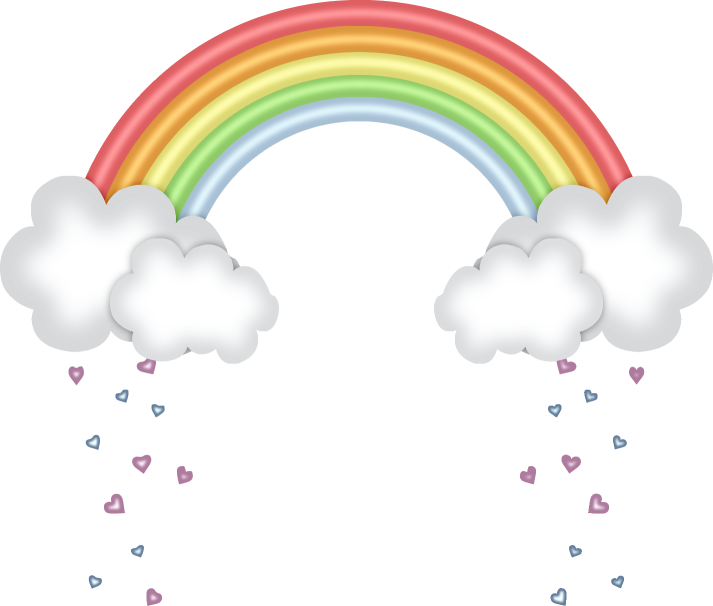 Rainbow Clipart (713x606), Png Download