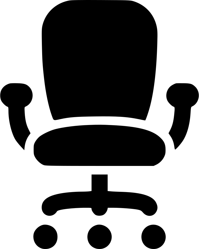 Office Svg Png Icon - Office Chair Icon Png Clipart (784x980), Png Download