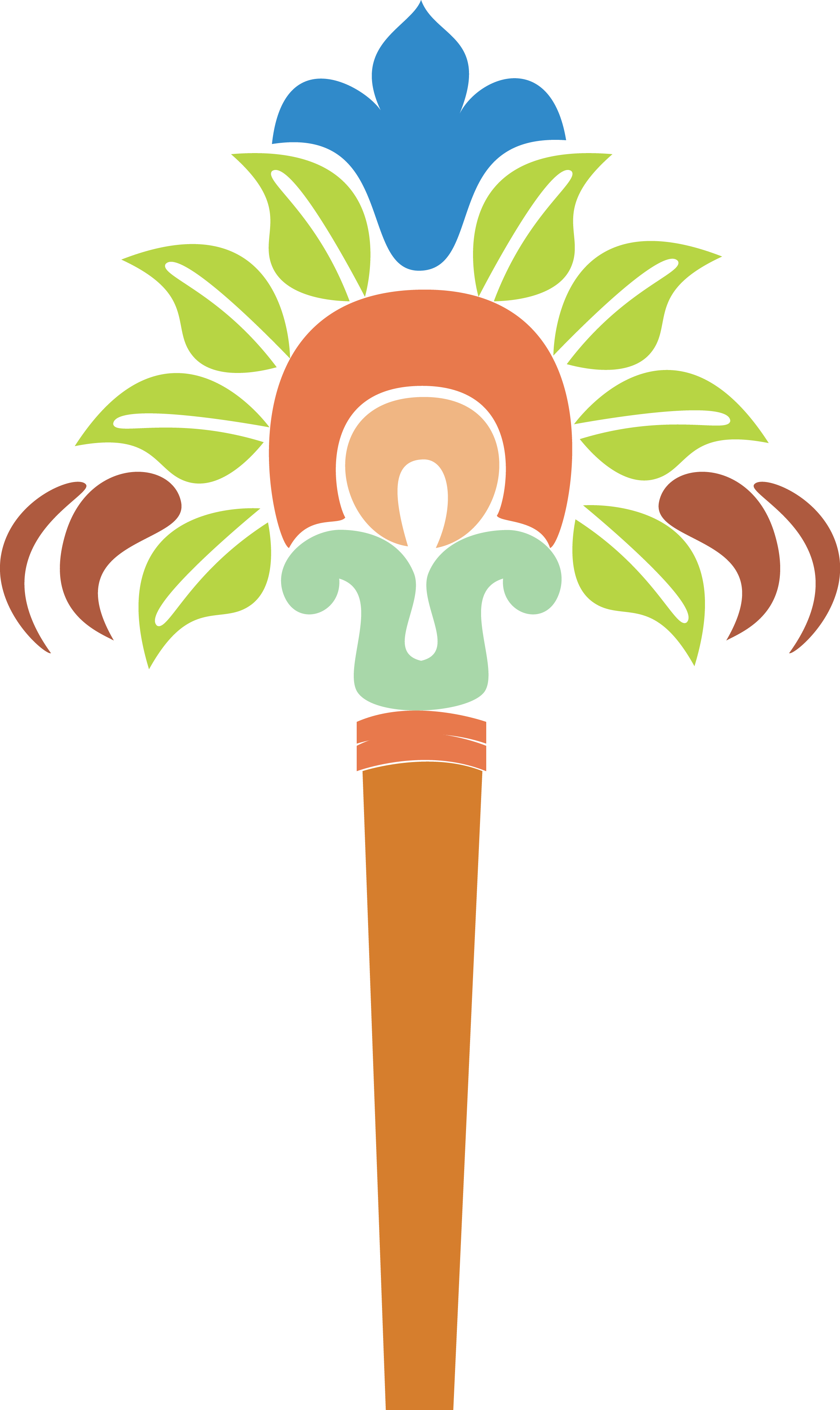 Png Coloured - Alpana Clipart (2289x3841), Png Download