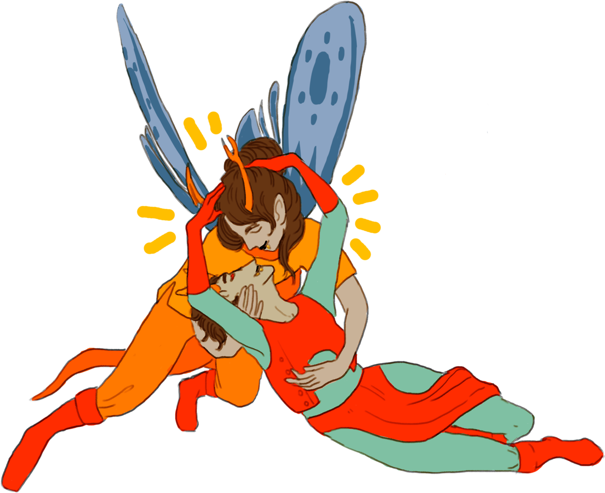 “cupid And Psyche ” - Homestuck Clipart (1280x1065), Png Download