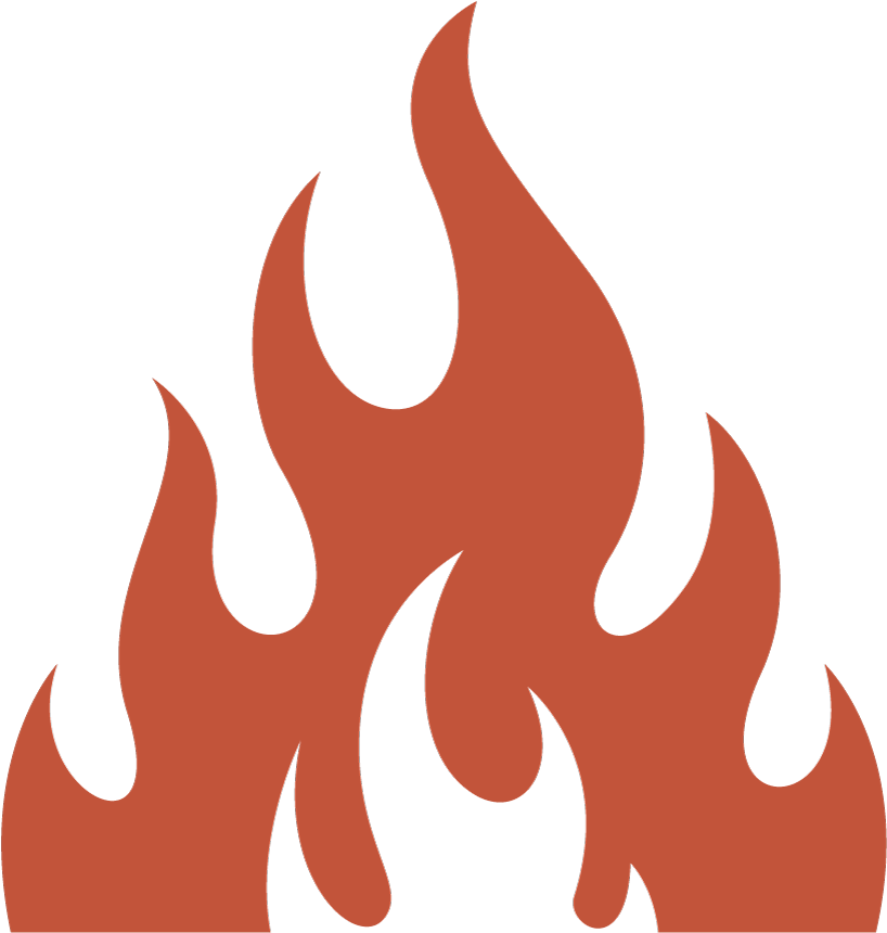 Lackey's Smokehouse - Grill With Flames Silhouette Clipart (1200x925), Png Download