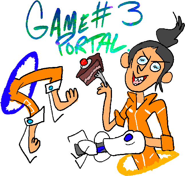 Let's Play Portal "comedy" Might As Well Sprinkle In Clipart (700x700), Png Download