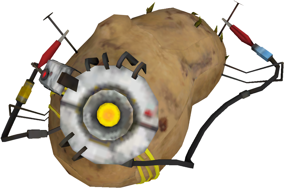 All Images Via The Portal Wiki (2)(3)(4)(5) - Portal 2 Potato Png Clipart (1132x752), Png Download