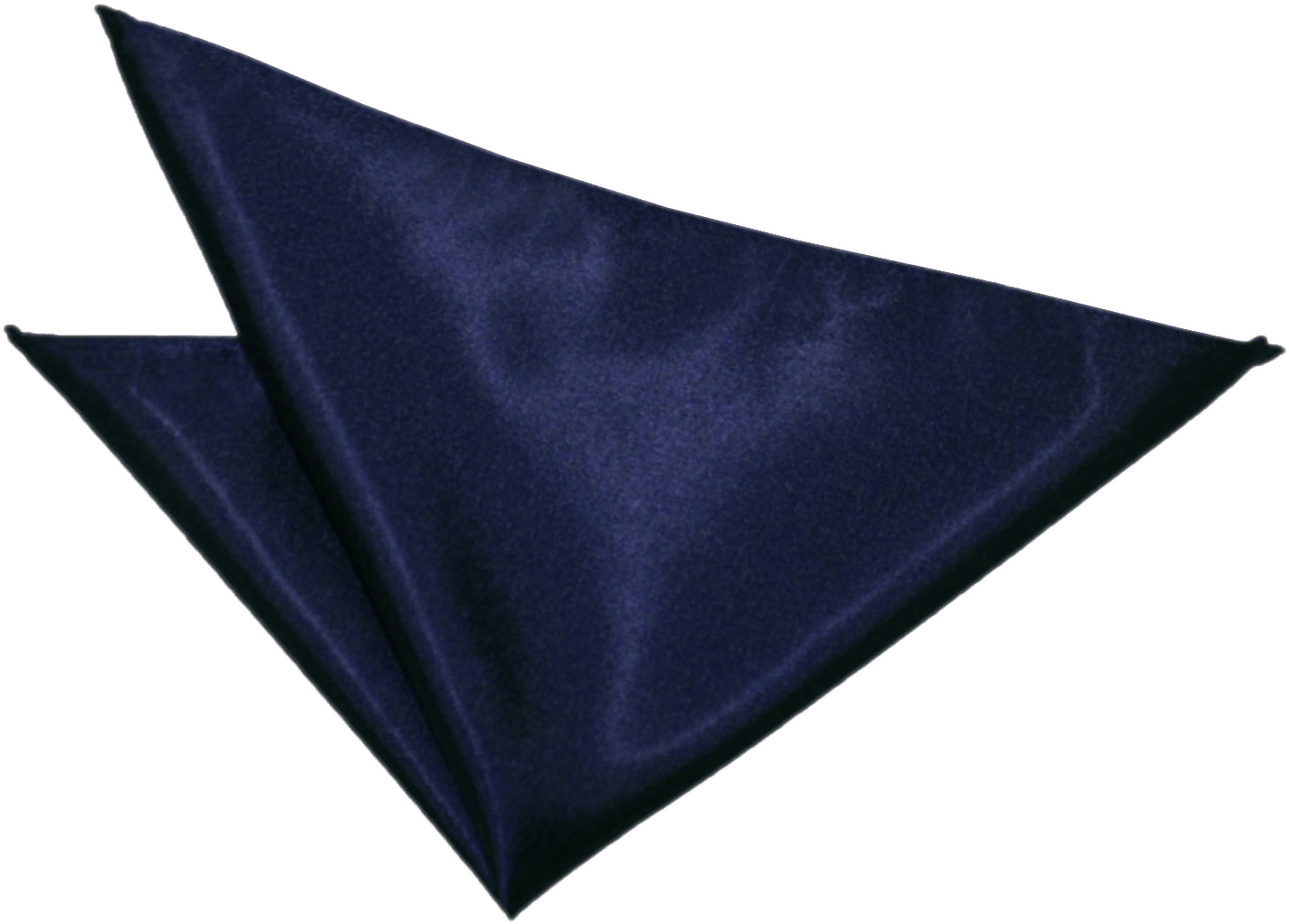 Navy Blue Satin Handkerchief - Fab Ties Plain Navy Blue Bow Tie, Pocket Square And Clipart (1500x1500), Png Download