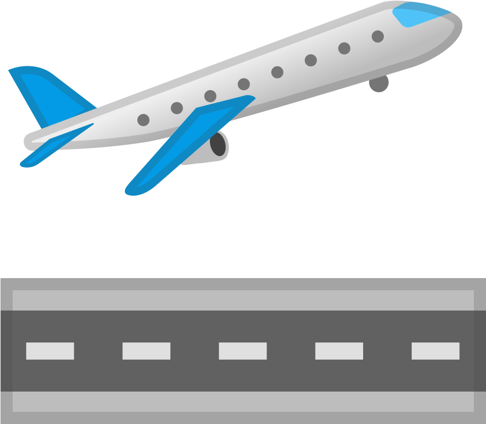 Clipart Airplane Departure - Airplane Emoji Png Transparent Png (1024x1024), Png Download