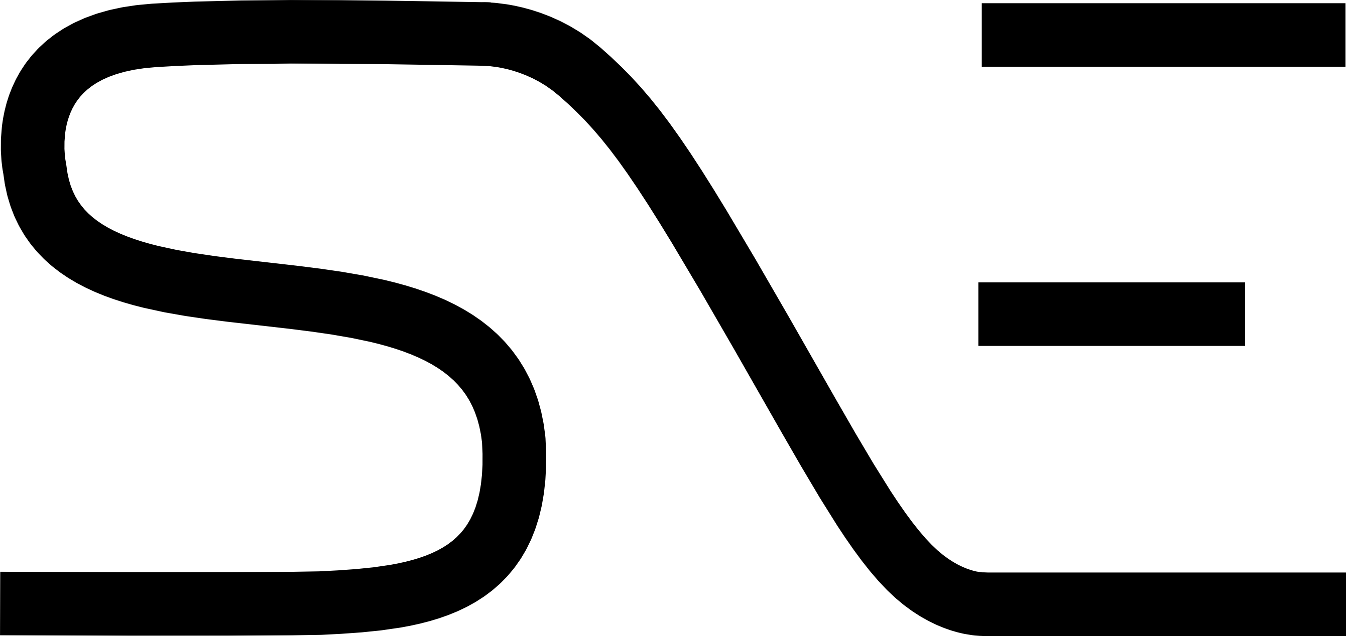 Logo Sne/logo Sne Black Clipart (2681x1268), Png Download