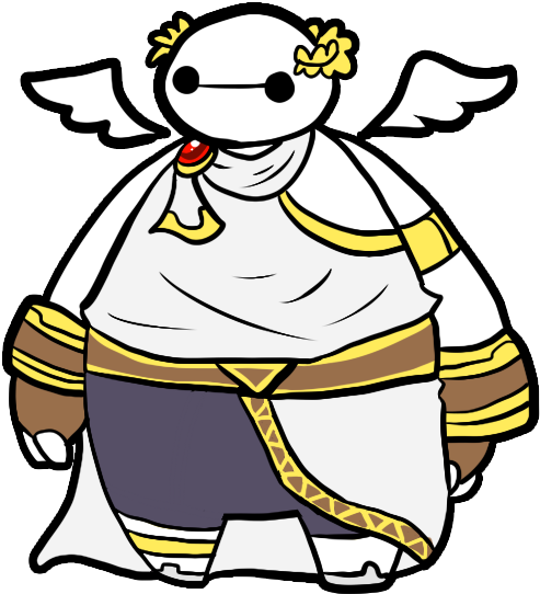 I Am Baymax, Servant Of The Goddess Of Light Clipart (528x644), Png Download