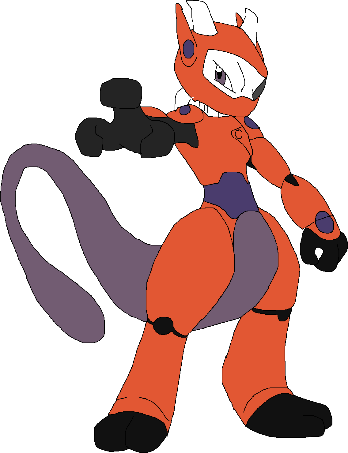 Mewtwo As Baymax - Cartoon Clipart (1136x1480), Png Download