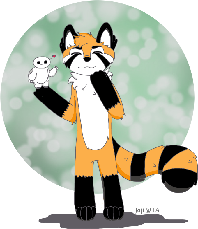 Panda With A Tiny Baymax - Baymax Clipart (762x858), Png Download