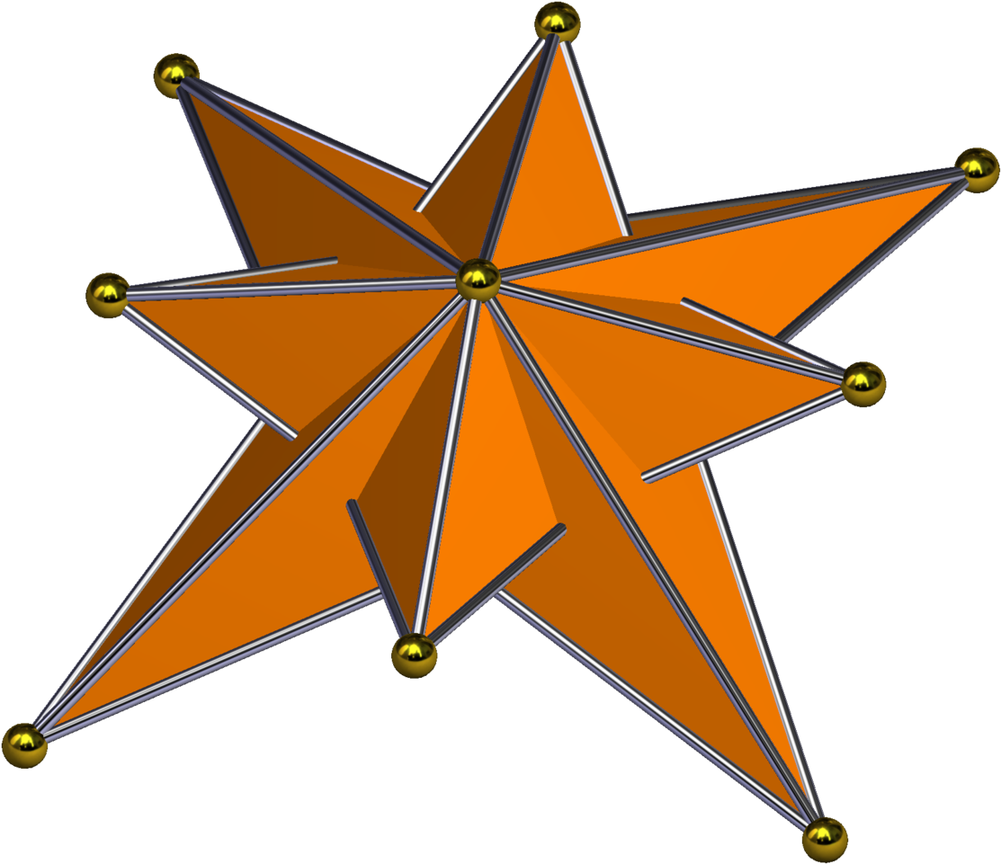 8 3 Dipyramid Zigzag Inout - Bipyramid Clipart (1214x1024), Png Download