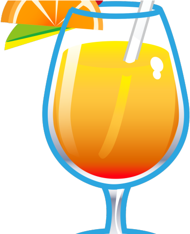 Christmas Clipart Cocktail - Tropical Drink Clip Art Png Transparent Png (640x480), Png Download