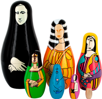 Mon A Russian Doll Pylones Clipart (502x502), Png Download