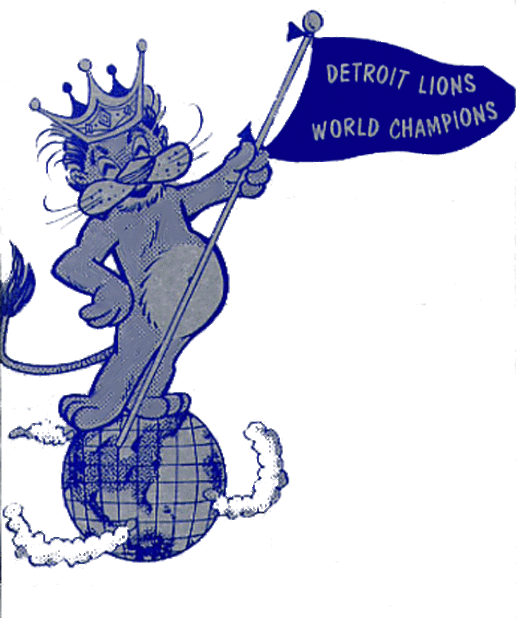Detroit Lions - 1953 Detroit Lions Logo Clipart (516x618), Png Download