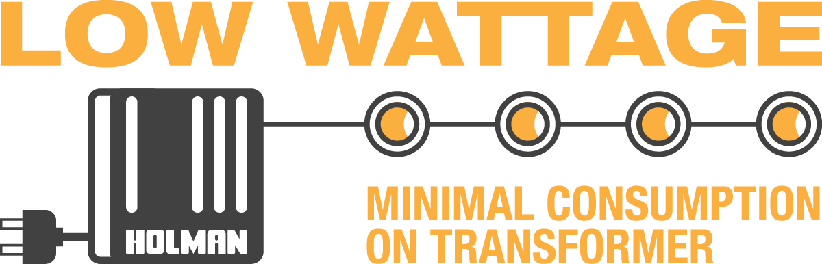 Low Wattage With Minimal Consumption On Controller - Landscape Lighting Clipart (1200x386), Png Download