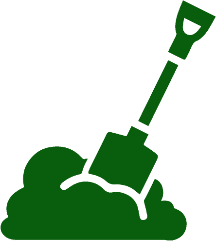 Reclamation - Soil Clipart Black And White - Png Download (625x626), Png Download