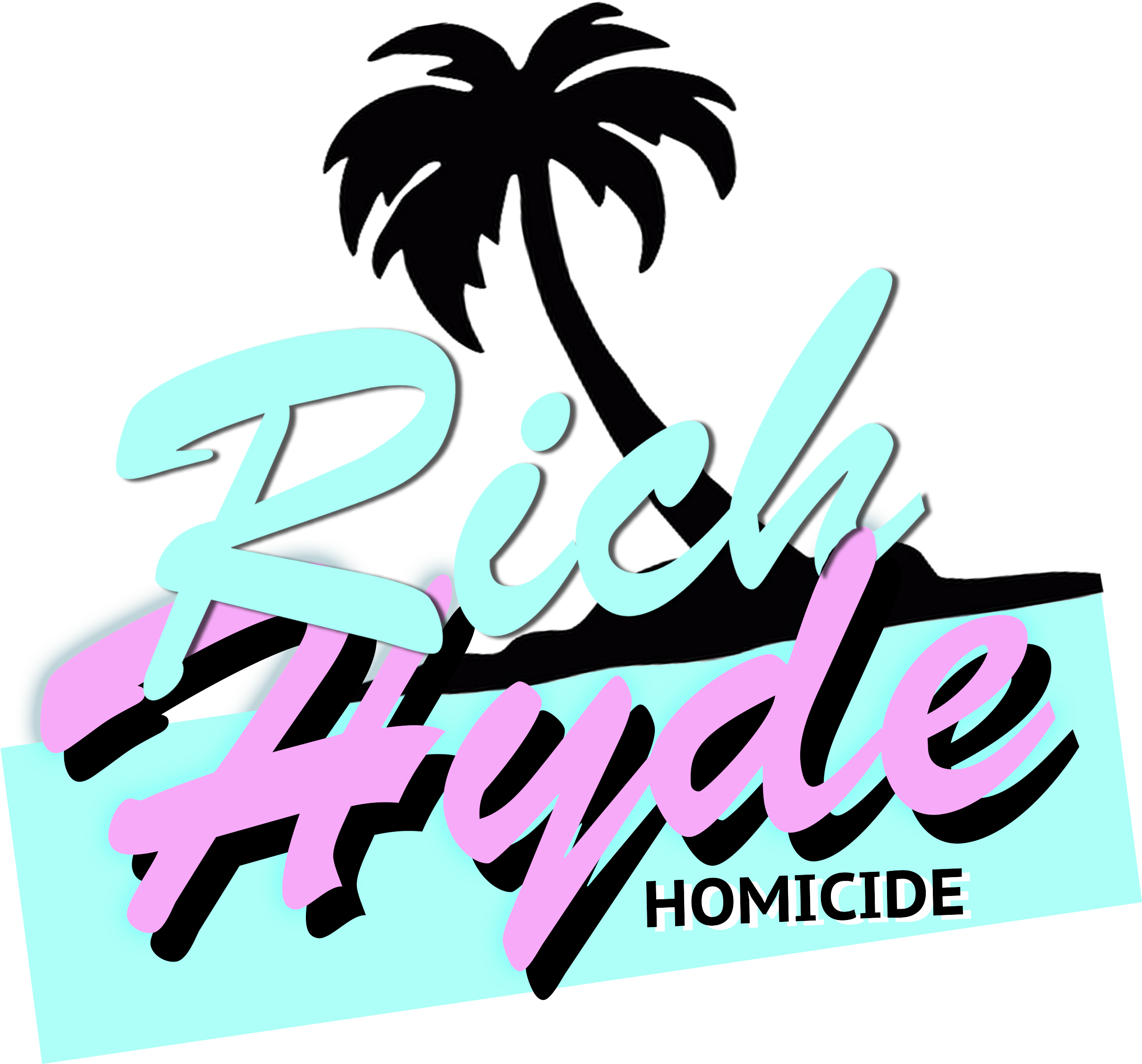 Rich Hyde T Shirt - Palm Tree Silhouette Clipart (2550x2591), Png Download