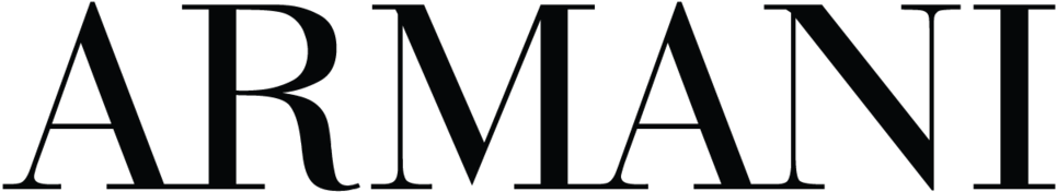 Oscar Mora Press Logos-black Armani - Armani Brand Logo Png Clipart (1000x501), Png Download