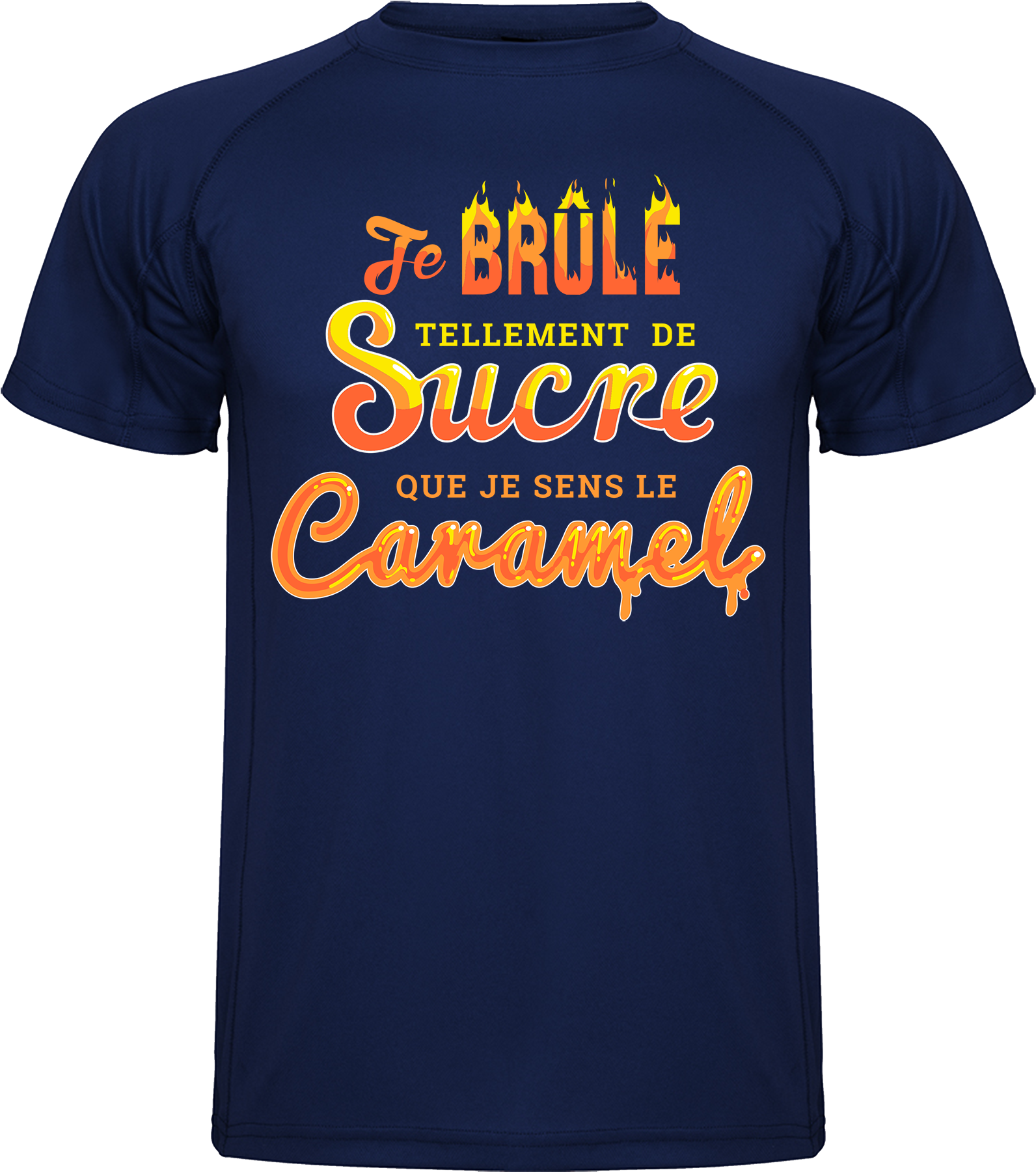 Je Brûle Tellement De Sucre Que Je Sens Le T-shirt - T Shirt Running Homme Clipart (1800x1800), Png Download