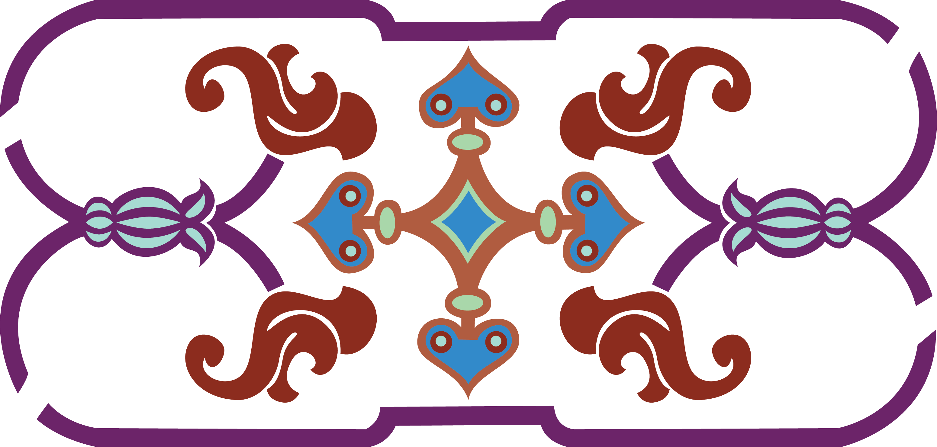 Png Coloured - Alpana Clipart (3102x1480), Png Download