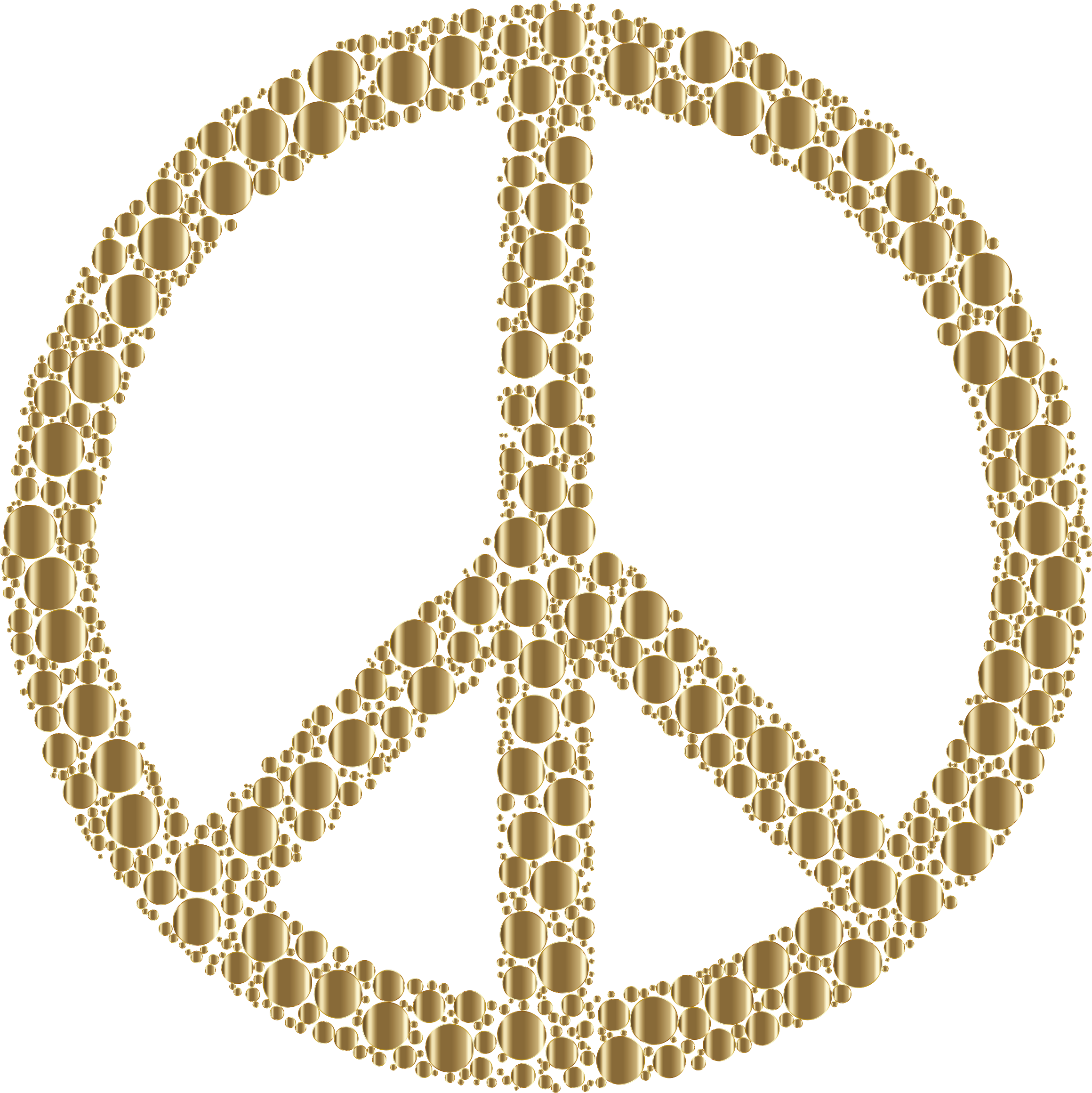 Circles Peace Sign 22 Without Background Clipart (2320x2321), Png Download