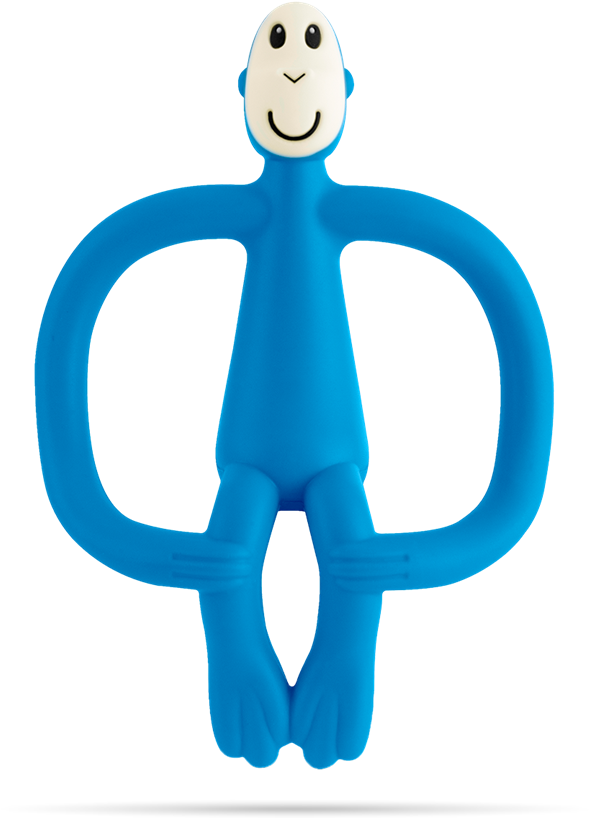 Blue Monkey Teething Toy Clipart (720x847), Png Download