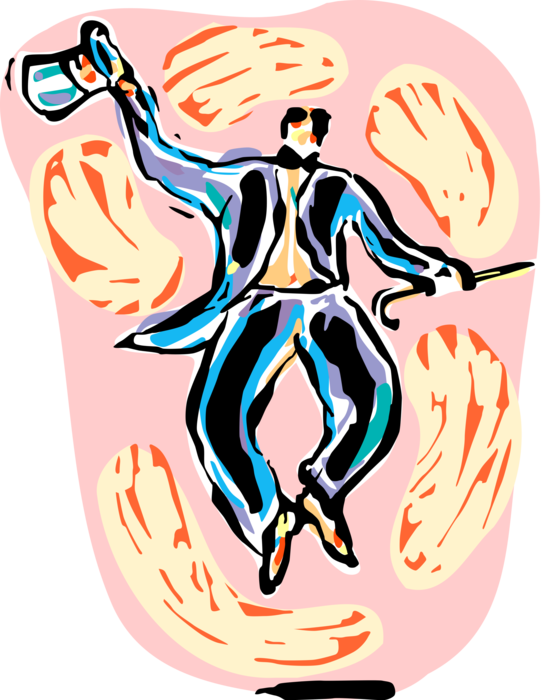 Vector Illustration Of Big Top Circus Master Of Ceremonies - Illustration Clipart (542x700), Png Download