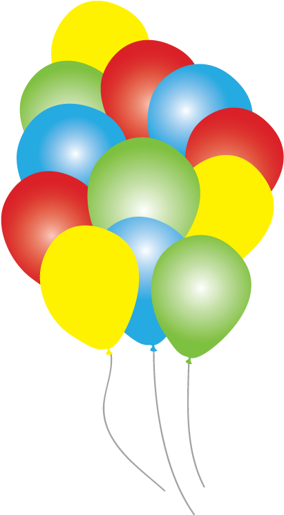 Clipart Balloon - 1 - 0 - Circus Time Balloons Party - Carnival Theme Balloon Clipart - Png Download (595x842), Png Download
