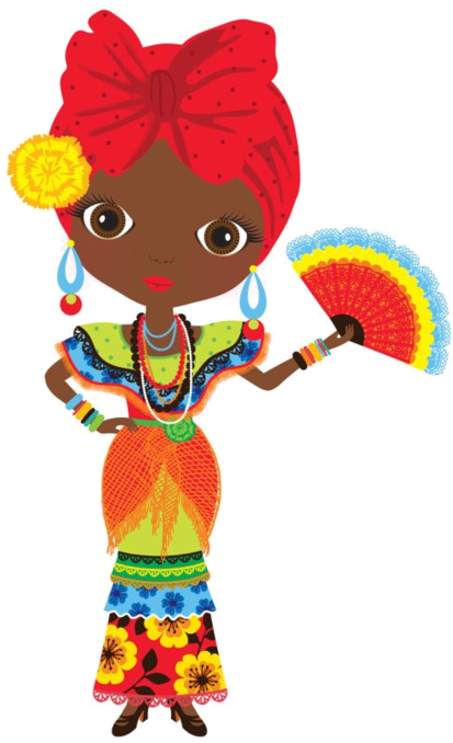 Personnages, Illustration, Individu, Personne, Gens - Cubanos Dibujos Clipart (457x800), Png Download