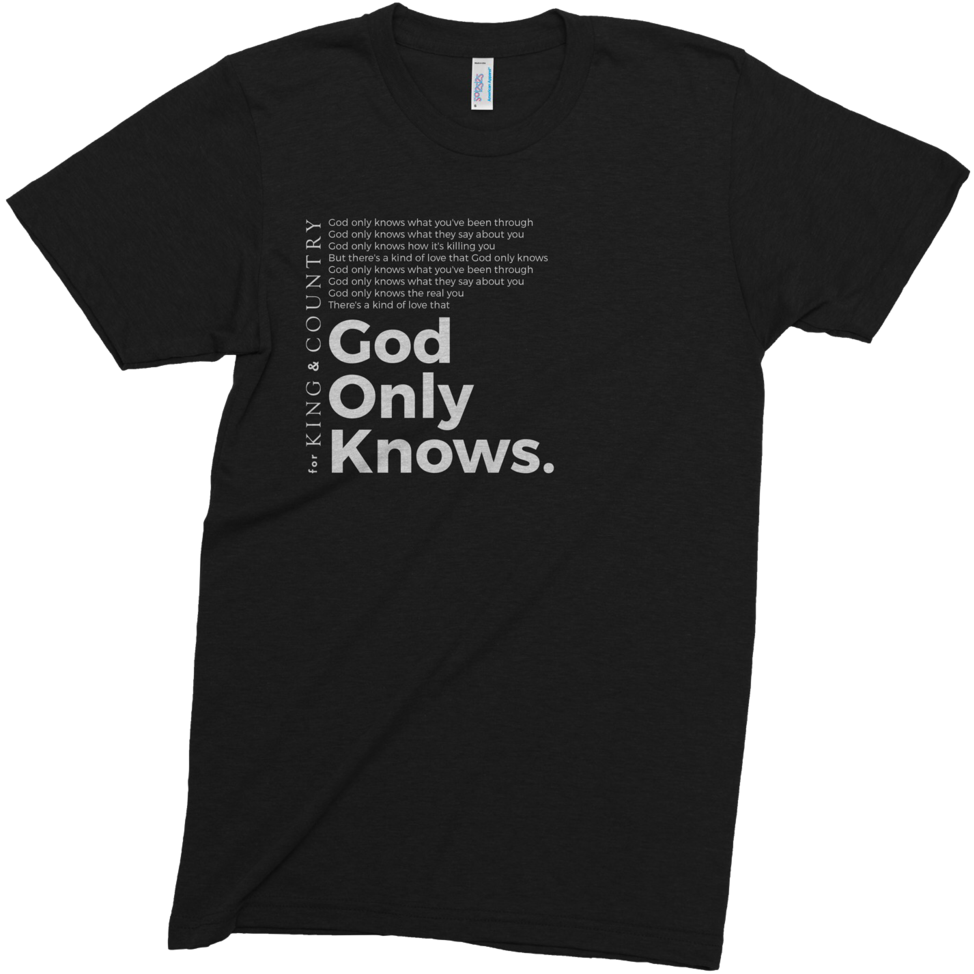 God Only Knows Tee - Zildjian Shirt Clipart (1024x1024), Png Download